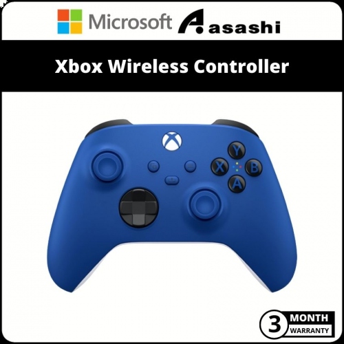 Microsoft Xbox Wireless Controller - Branded Shock Blue (3 months Limited Hardware Warranty)