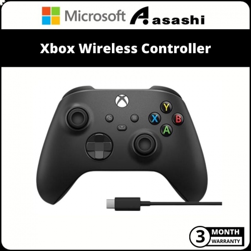 Microsoft Xbox Wireless USB-C Controller - Carbon Black (3 months Limited Hardware Warranty)