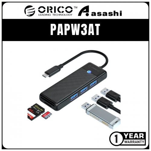 ORICO PAPW3AT (Type-C) 3 Port USB3.0 Hub with SD & TF Card Reader