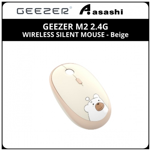 GEEZER M2 2.4G WIRELESS SILENT MOUSE - Beige