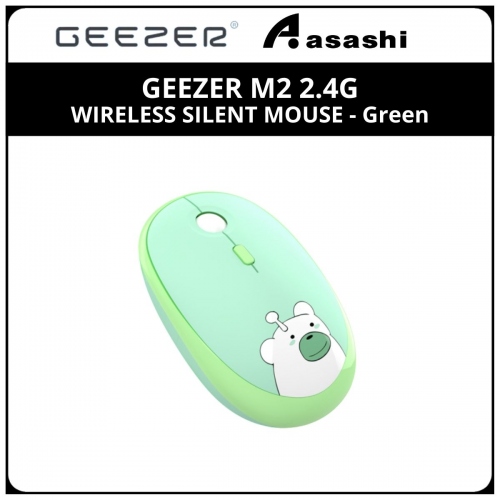 GEEZER M2 2.4G WIRELESS SILENT MOUSE - Green