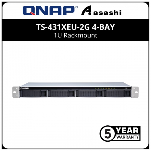 Qnap TS-431XeU-2G 4-bay 1U Rackmount( Annapurna Labs Alpine AL-314 1.7GHz Quad Core, 2GB RAM, 1 x 10GbE SFP+ & 2 x GbE, 4 x USB3.2 Gen1)
