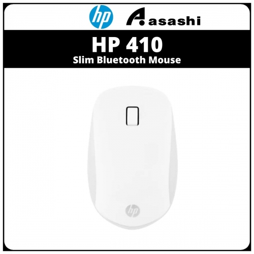 HP Slim Bluetooth Mouse 410 White (4M0X6AA)-1 Year Onsite