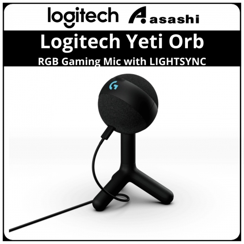 Logitech Yeti Orb - Condenser RGB Gaming Mic with LIGHTSYNC