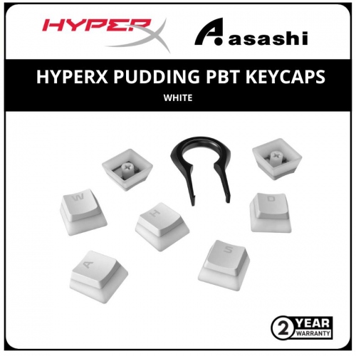 HP HyperX Pudding PBT Keycaps-White-(4P5P5AA) 2 Years Warranty