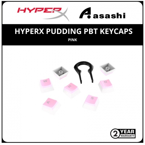HP HyperX Pudding PBT Keycaps-Pink-(644H7AA) 2 Years Warranty