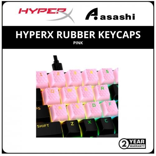 HP HyperX Rubber Keycaps-Pink-(519U0AA) 2 Years Warranty