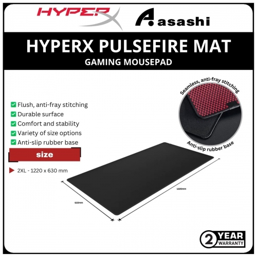 HP HyperX Pulsefire Mat 2XL Mousepad-(4Z7X6AA)-2 Years Warranty