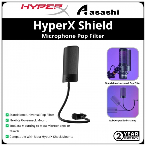 HP HyperX Shield Microphone Pop Filter-(6X256AA) 2 Years Warranty