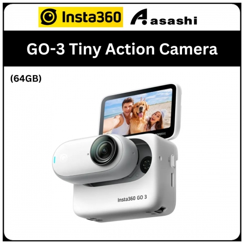 Insta360 GO-3 (64gb) Tiny Action Camera - CINSABKA(GO301)