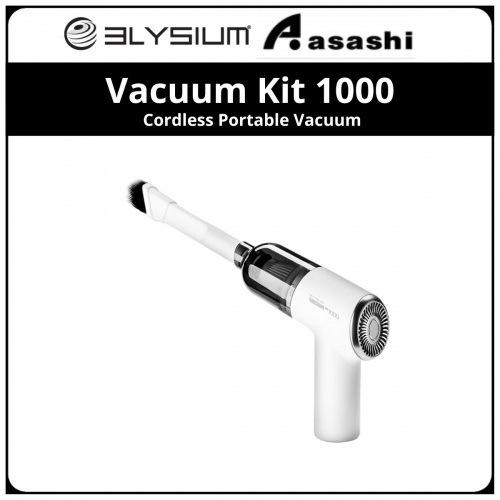 Elysium Vacuum Kit 1000 White Cordless Portable Vacuum