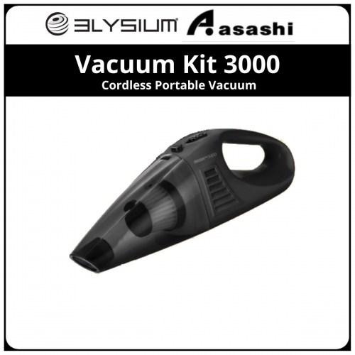 Elysium Vacuum Kit 3000 Black Cordless Portable Vacuum