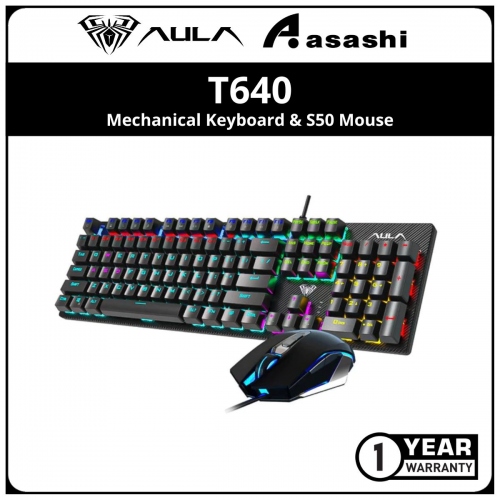 AULA T640 Mechanical Keyboard & S50 Mouse Combo