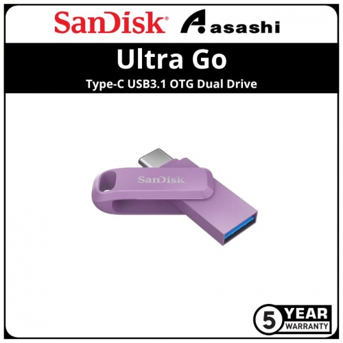 Sandisk (SDDDC3-064G-G46L) 64GB Ultra Go-Lavender Purple Type-C USB3.1 OTG Dual Drive