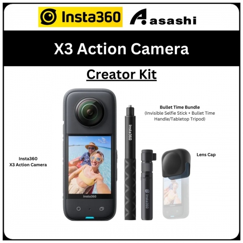 Insta360 X3 Creator Kit Limited Edition Set - Standalone+Bullet Time Bundle+Lens Cap