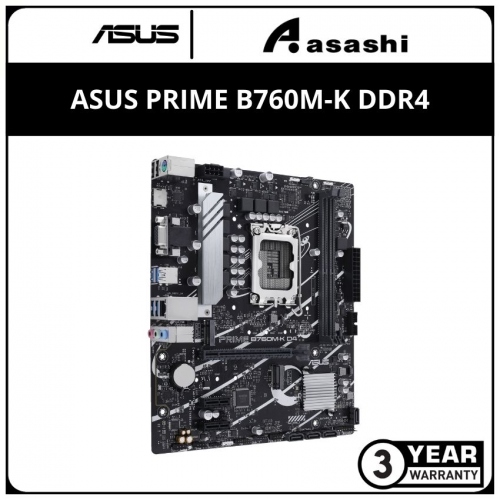 ASUS PRIME B760M-K DDR4 (LGA1700) MATX Motherboard