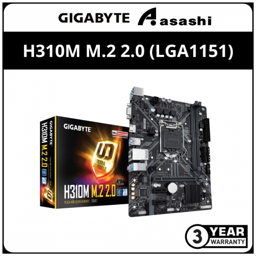 Gigabyte H310M M.2 2.0 (LGA1151) MATX Motherboard (VGA, HDMI)