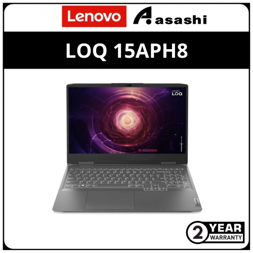 Lenovo LOQ 15APH8 Gaming Notebook-82XT00AUMJ-(AMD Ryzen™ 7 7840HS/8GB DDR5 5600Mhz(1 Extra Slot)/512GB SSD Nvme/15.6