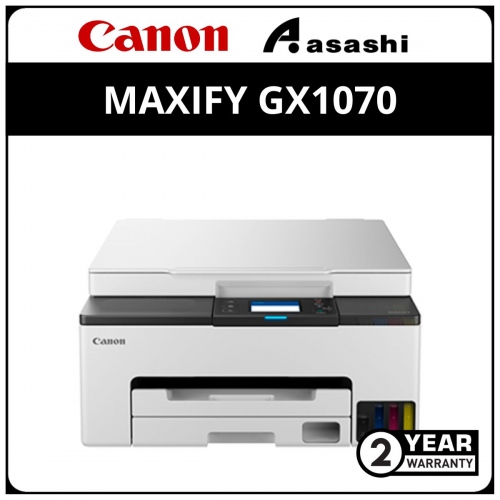 Canon Maxify GX1070 A4 Printer (Print,Scan,Copy,Wifi Direct,15ipm/10ipm,2.7