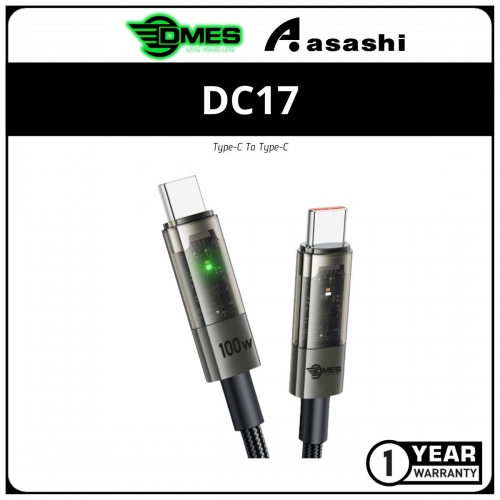 DMES DC17 100W Auto Disconnect USB-C To C SuperFast Charging Cable