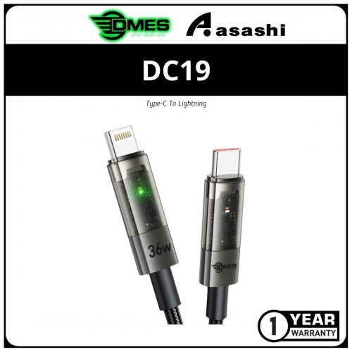 DMES DC19 36W Auto Disconnect USB-C To Lightning Fast Charging Cable