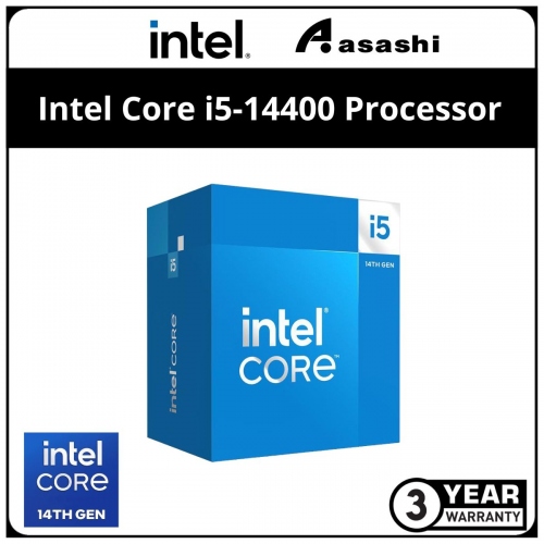 Intel Core i5-14400 Processor (20M Cache, up to 4.7 GHz, 10C/16T) LGA1700