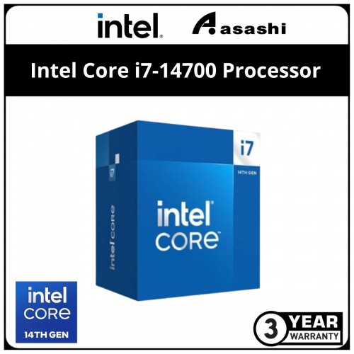 Intel Core i7-14700 Processor (33M Cache, up to 5.4 GHz, 20C/28T) LGA1700