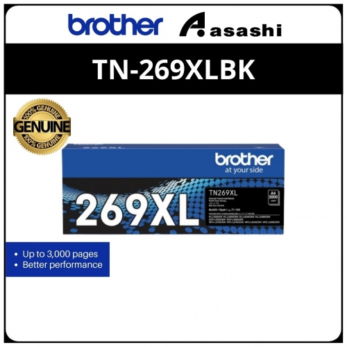 Brother TN-269XLBK Black Toner Cartridge 3000 Pages