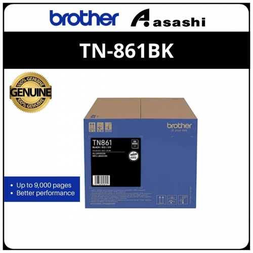 Brother TN-861BK Black Toner Cartridge 9000 Pages
