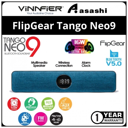 Vinnfier Tango Neo 9 (D.Blue) Bluetooth Portable Speaker - 1Y