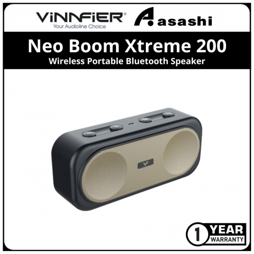 Vinnfier Neo Boom Xtreme 200 (Black) Wireless Portable Bluetooth Speaker (1 yrs Limited Hardware Warranty)