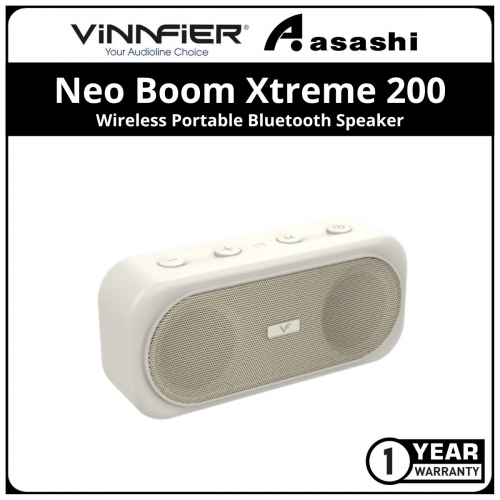 Vinnfier Neo Boom Xtreme 200 (Oat) Wireless Portable Bluetooth Speaker (1 yrs Limited Hardware Warranty)