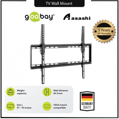 Goobay 49741 Wall Mount 65 Inch Tiltable for TVs from 37'' to 70''