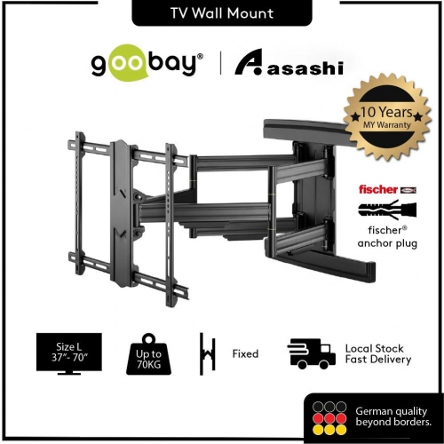 Goobay Pro Fullmotion 49935 TV Wall Mount (L) Wide Range 37'' to 70'' Fully Moveable , Swivelling,Tilting