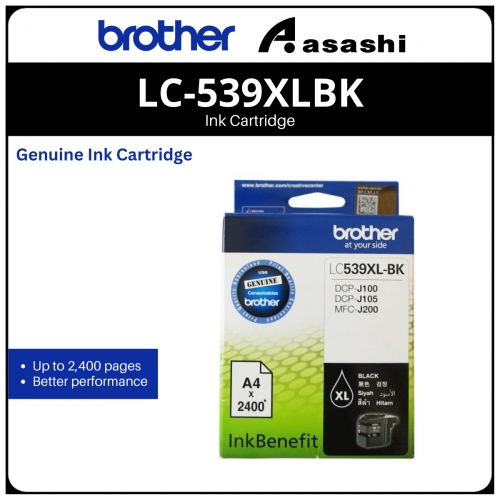 Brother LC-539XLBK Black Ink Cartridge