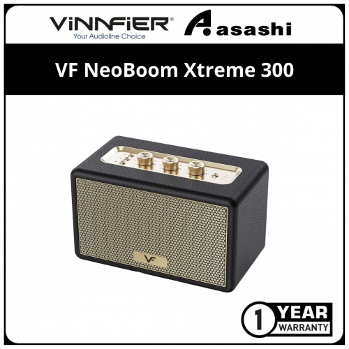 Vinnfier VF NeoBoom Xtreme 300 Portable Bluetooth Speaker - Black (1 yrs Limited Hardware Warranty)