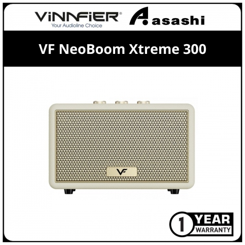 Vinnfier VF NeoBoom Xtreme 300 Portable Bluetooth Speaker - Cream (1 yrs Limited Hardware Warranty)
