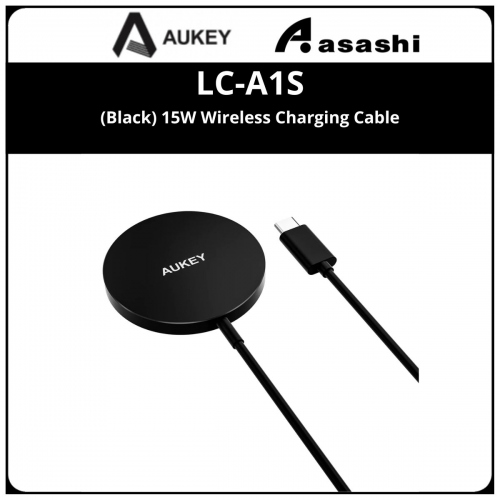 Aukey LC-A1S 15W Wireless Charging Cable - Black