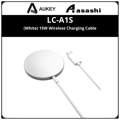 Aukey LC-A1S 15W Wireless Charging Cable - White