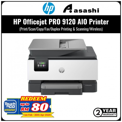 HP Officejet PRO 9120 AIO Printer (Print/Scan/Copy/Fax/Duplex Printing & Scanning/Wireless/2Yr Warranty)