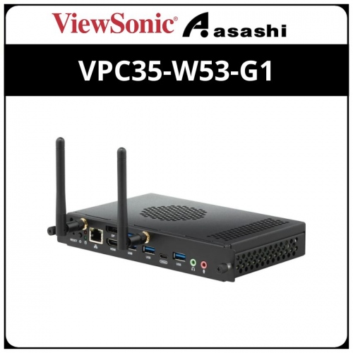 Viewsonic VPC35-W53-G1 Windows Slot-in PC for ViewBoard (i5 12thGen Processor, 16GB Ram, 256GB SSD Storage, Intel UHD 630, AX200 WiFi 6, Win11Pro)