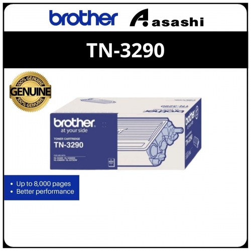 Brother TN-3290 Toner Cartridge, up to 8,000 pages @ 5% coverage