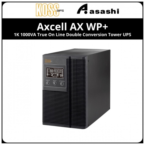 Koss Axcell AX WP+ - 1K 1000VA True On Line Double Conversion Tower UPS