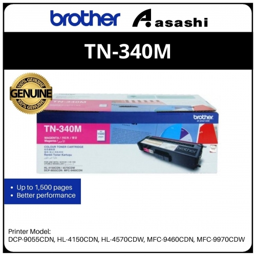 Brother TN-340M Magenta Toner Cartridge