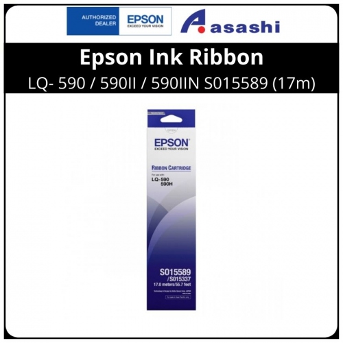Epson Ink Ribbon LQ- 590 / 590II / 590IIN S015589 (17m)