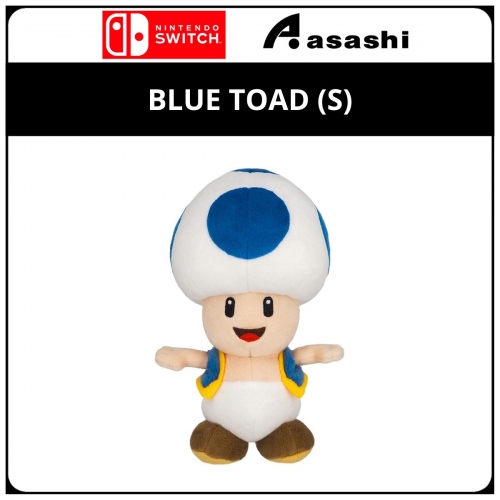 Nintendo AC31 BLUE Toad (S) Plush Toy Official Licensed by Nintendo | Super Mario ALL STAR COLLECTION