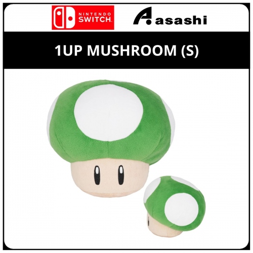 Nintendo AC61 1UP MUSHROOM (S) Plush Toy Official Licensed by Nintendo | Super Mario ALL STAR COLLECTION