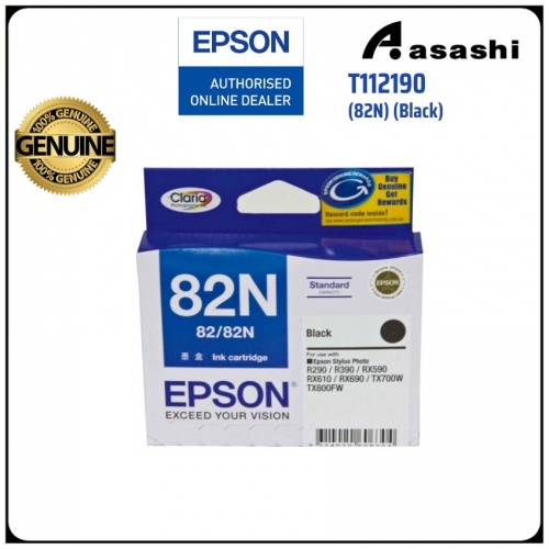 Epson T112190 (82N) (Black)(replacement for T082190)