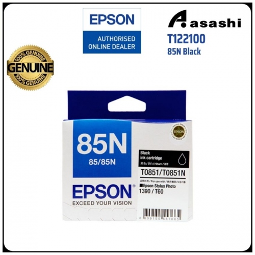 Epson T122100 (85N) (Black)(replacement for T085100)