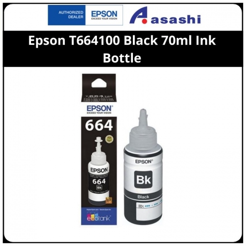 Epson T664100 Black 70ml Ink Bottle